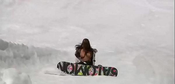  Playboy babes nude surfing and snowboarding